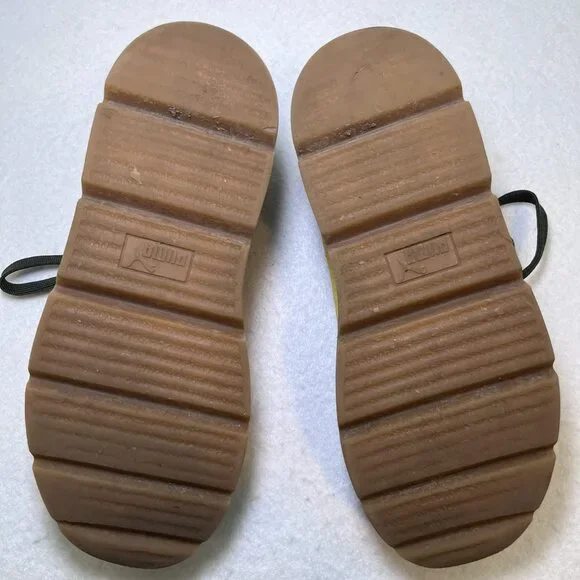 Puma Fenty Cleated Creeper by Rihanna suede green yellow sneaker womens 7.5 - Picture 8 of 12